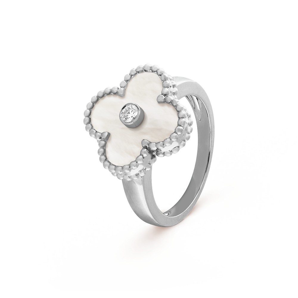 Vintage Alhambra ring [2 gold-plated colors]