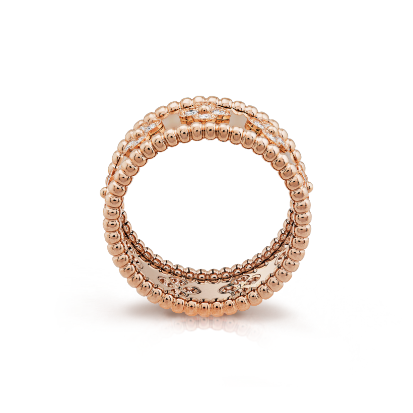 Perlée clovers ring, medium model