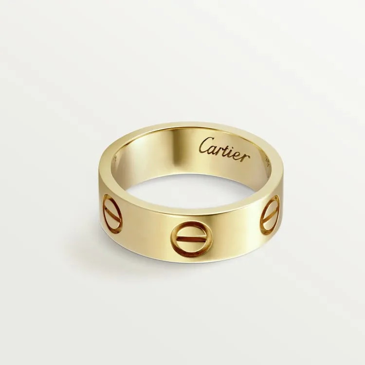 LOVE RING Diamond-Free Wide [2 Gold-Plated Colors]