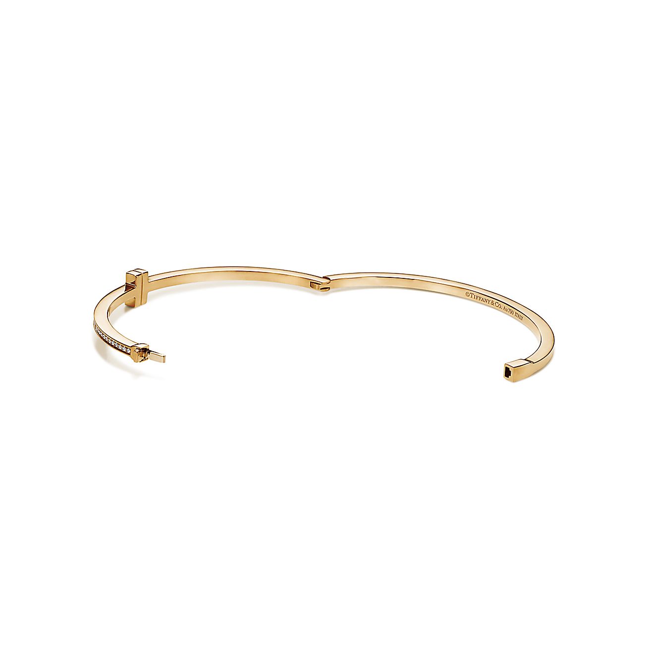 Tiffany T Diamond Hinged Wire Bangle