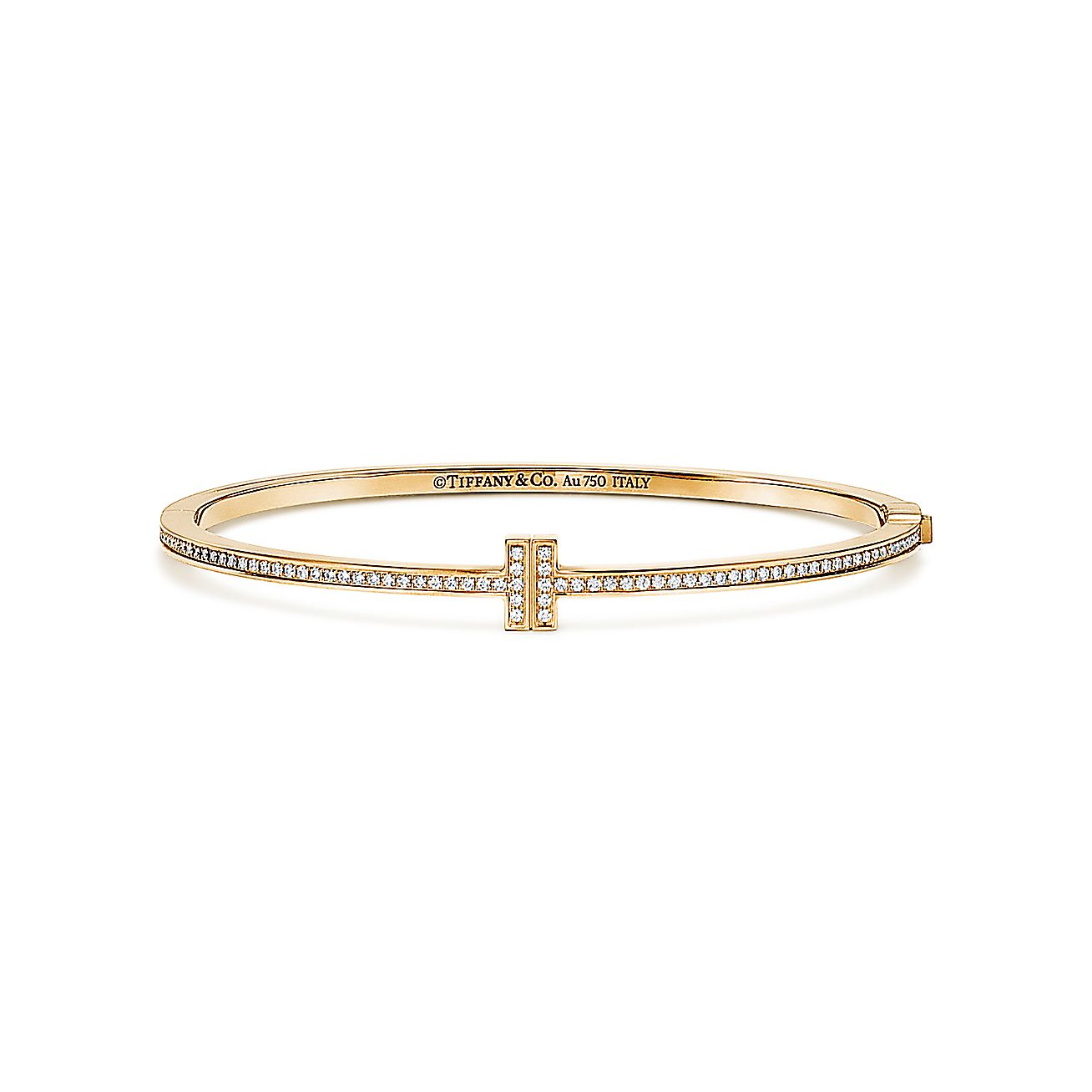 Tiffany T Diamond Hinged Wire Bangle
