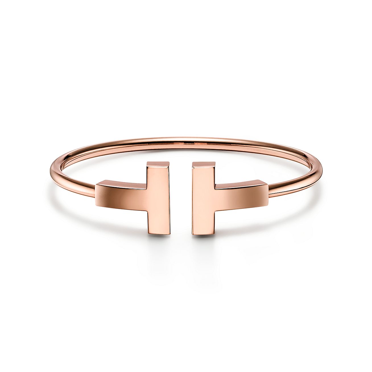 Tiffany T Wide Wire Bracelet [3 GOLD-PLATED COLORS]