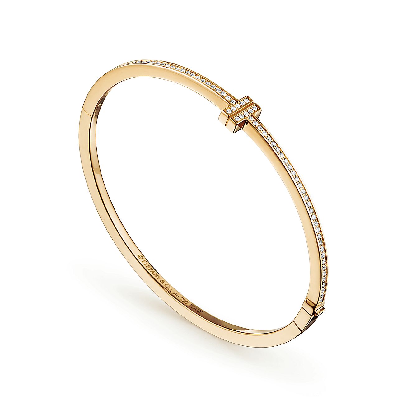 Tiffany T Diamond Hinged Wire Bangle