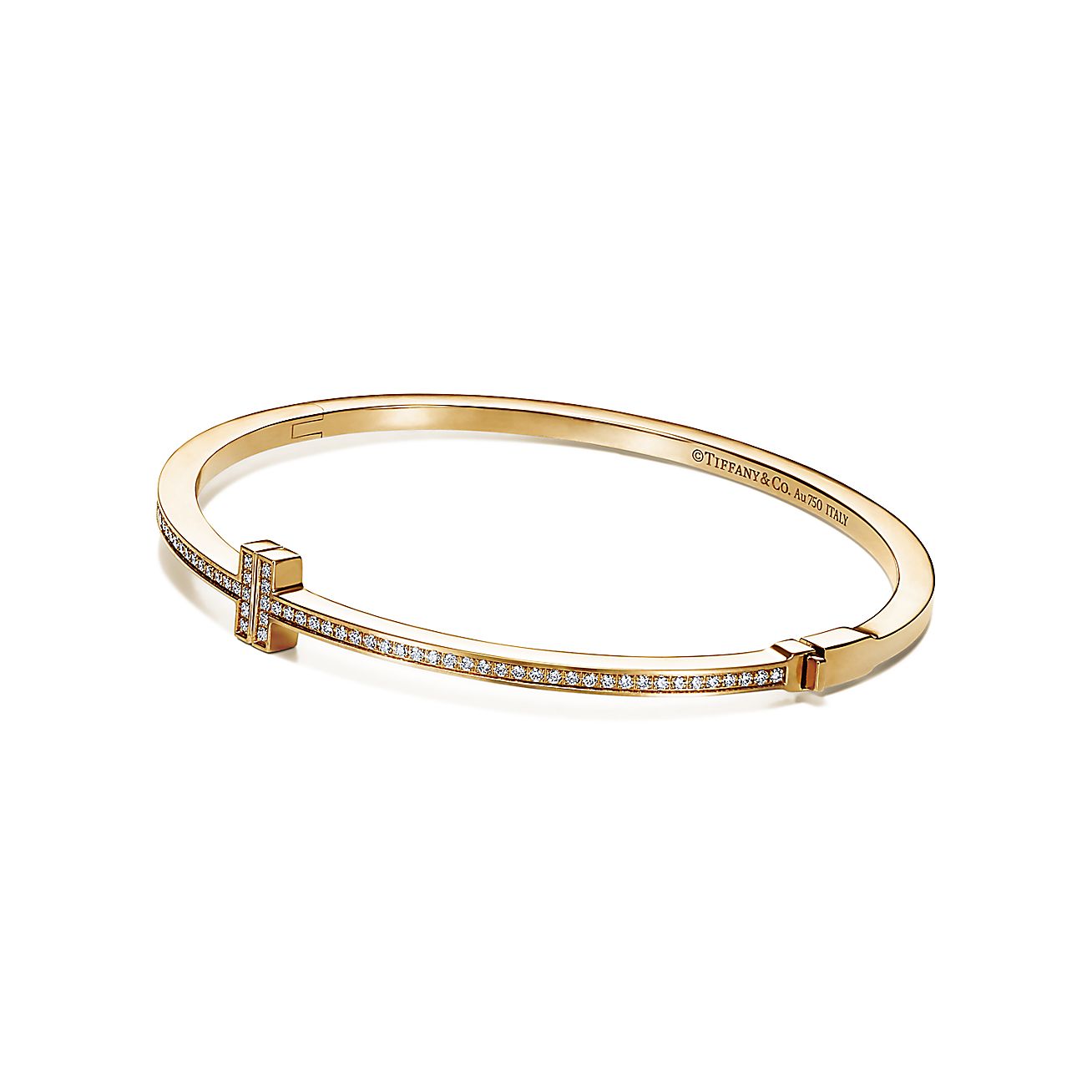 Tiffany T Diamond Hinged Wire Bangle
