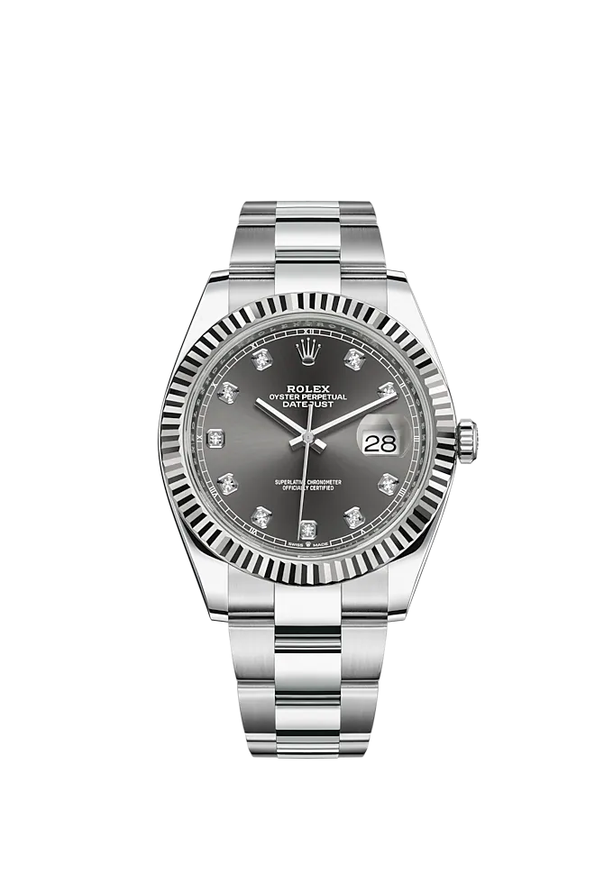 Rolex Datejust 41 Oystersteel Diamond-Set Dial m126334 Series