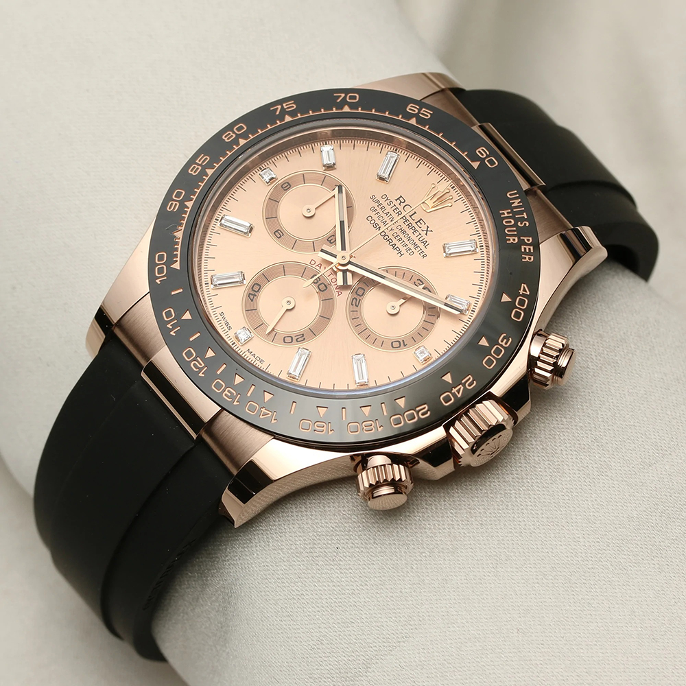 Rolex Daytona Sundust Dial 40mm Everose gold Oysterflex Strap 116515ln