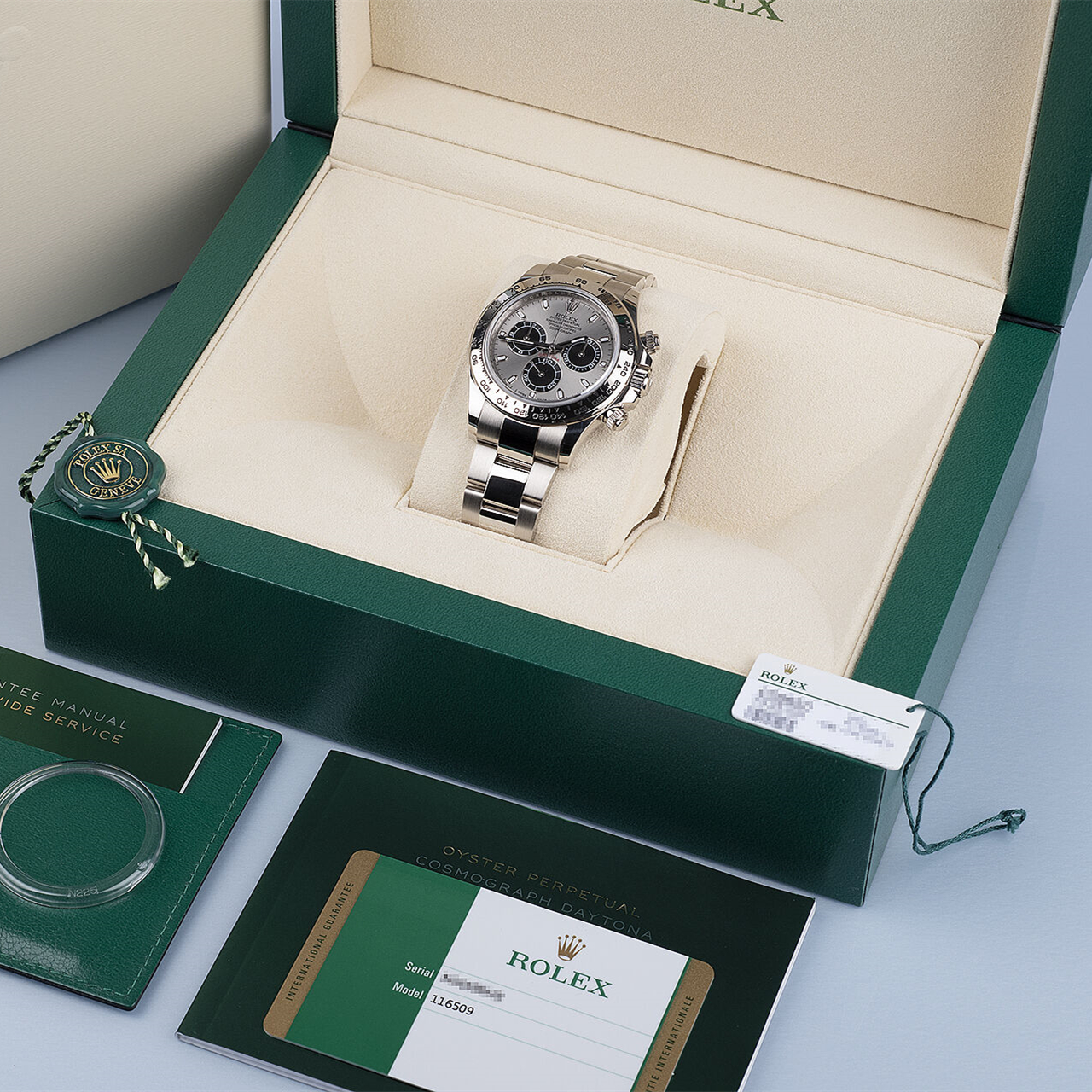 Rolex White Gold Daytona 116509 Steel and Black 40mm