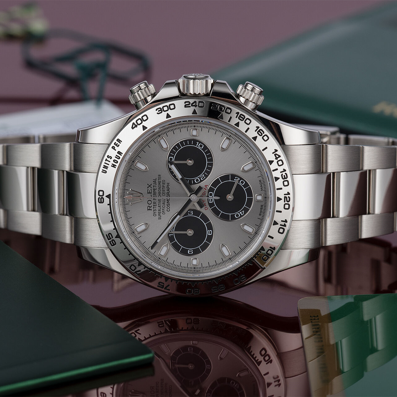 Rolex White Gold Daytona 116509 Steel and Black 40mm