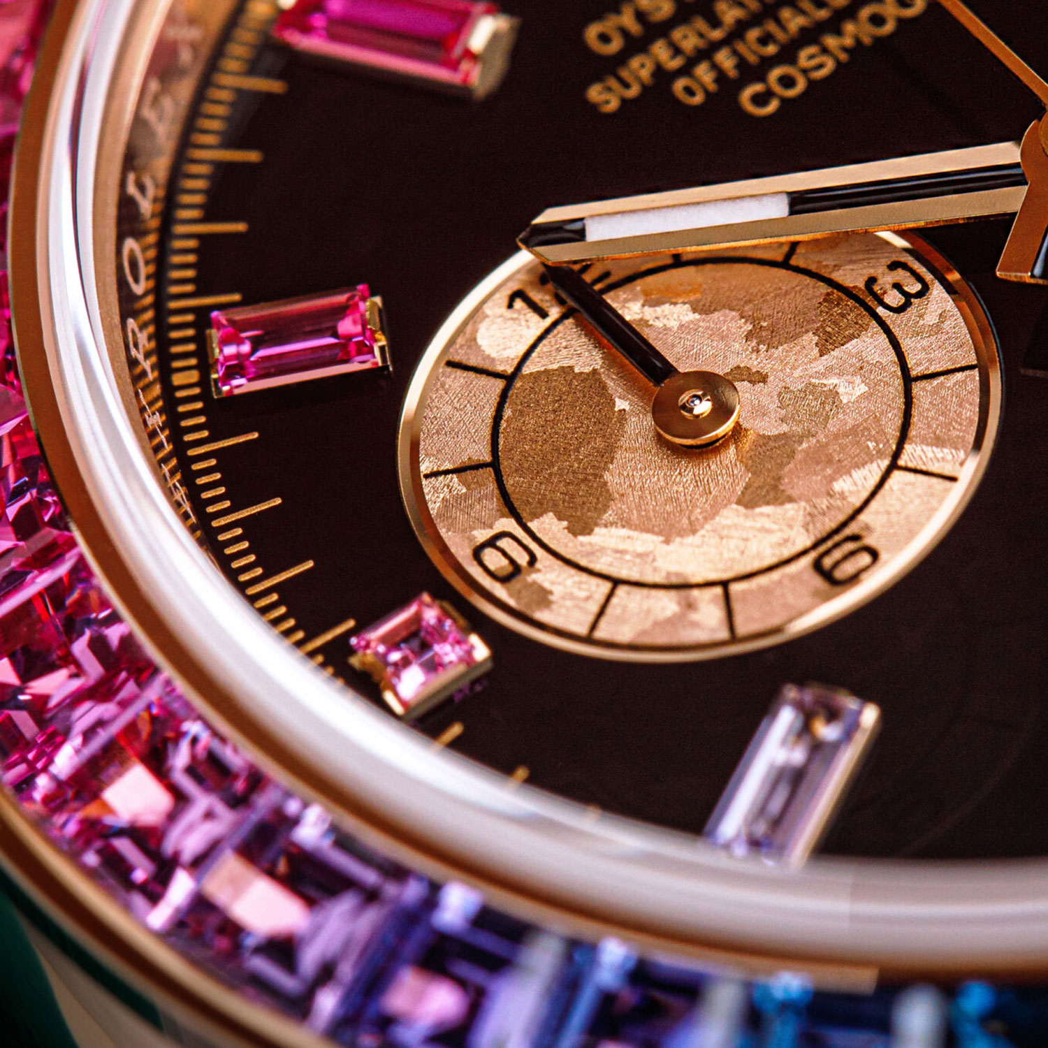 Rolex Daytona Rainbow Diamond Rose Gold Stainless Steel 40mm