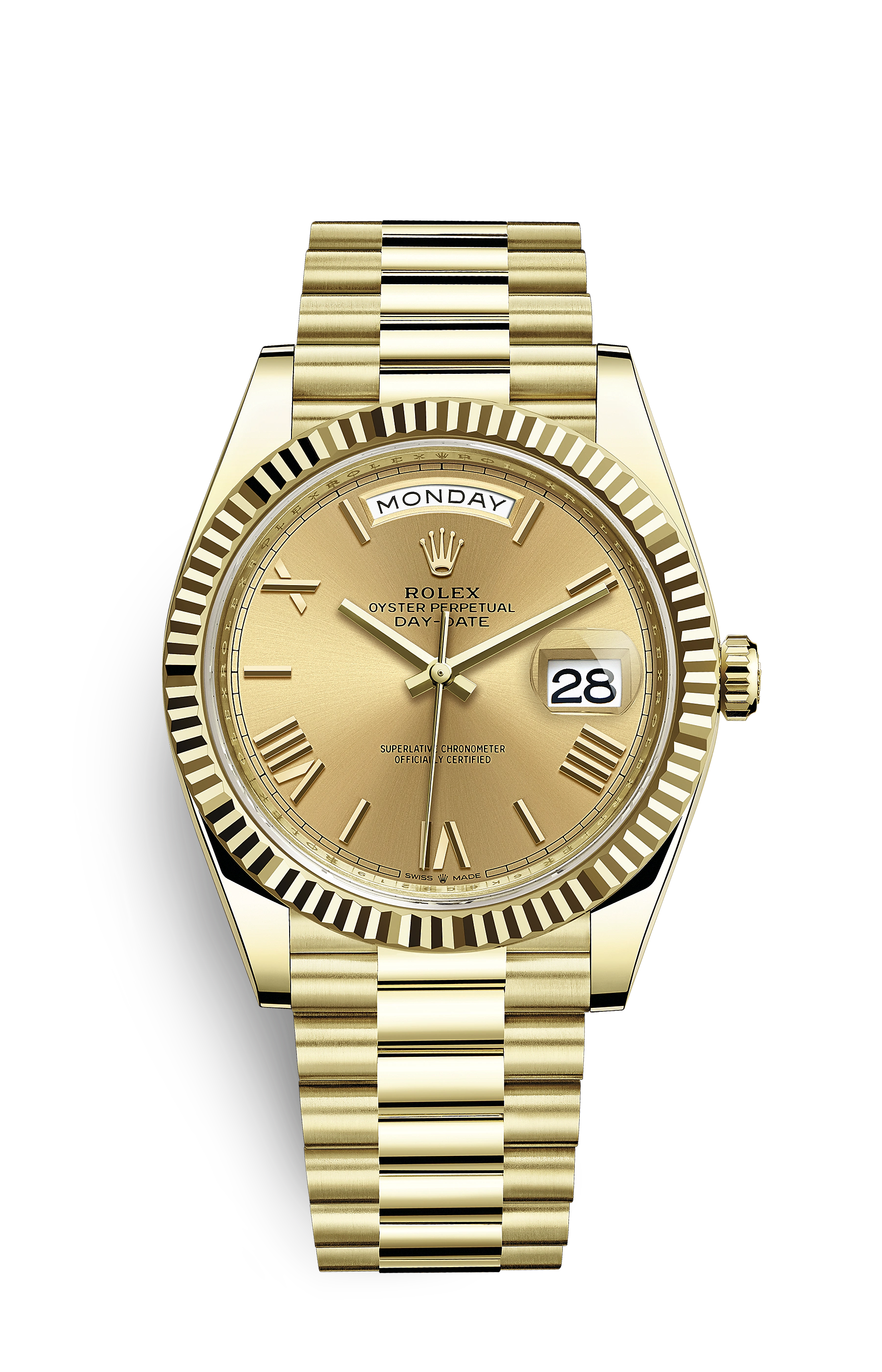 Rolex Day-Date Oyster 40 mm Yellow Gold Green Dial 228238