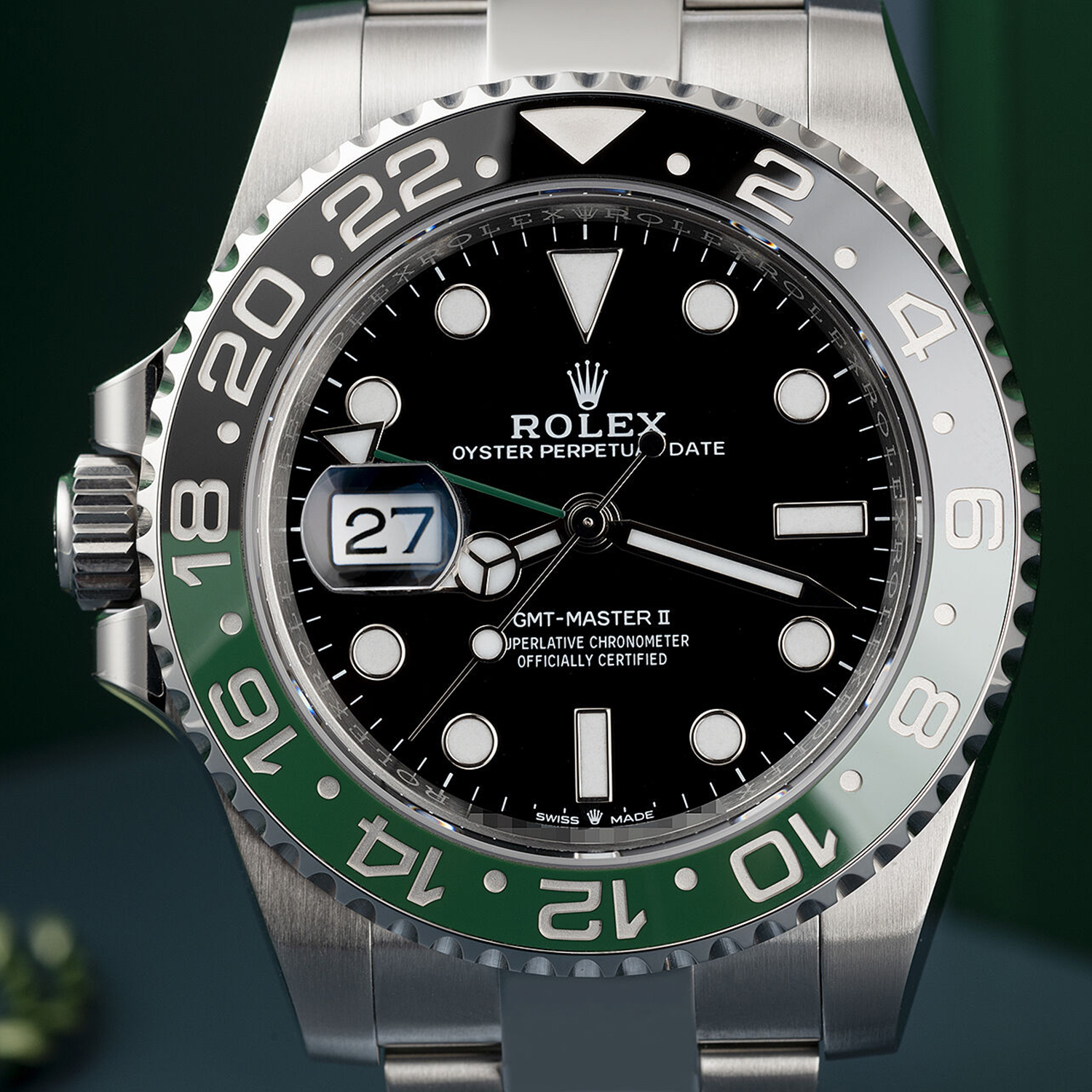 Rolex GMT-Master II Lefty Sprite Green And Black Bezel 126720VTNR-0002 40mm