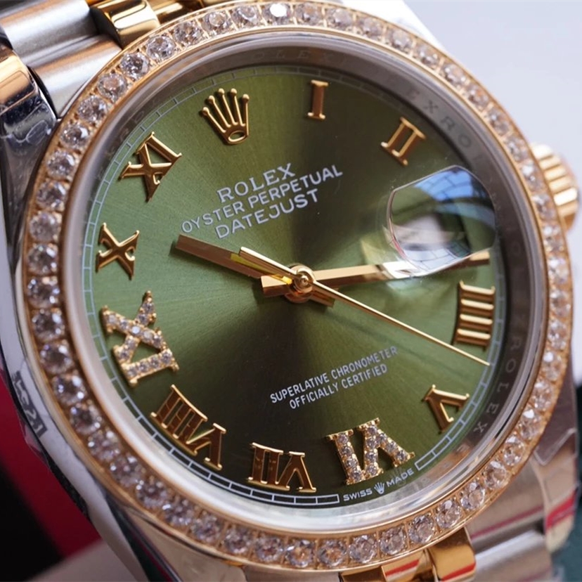 Rolex DATEJUST 31mm Oystersteel yellow gold and diamonds m126283rbr