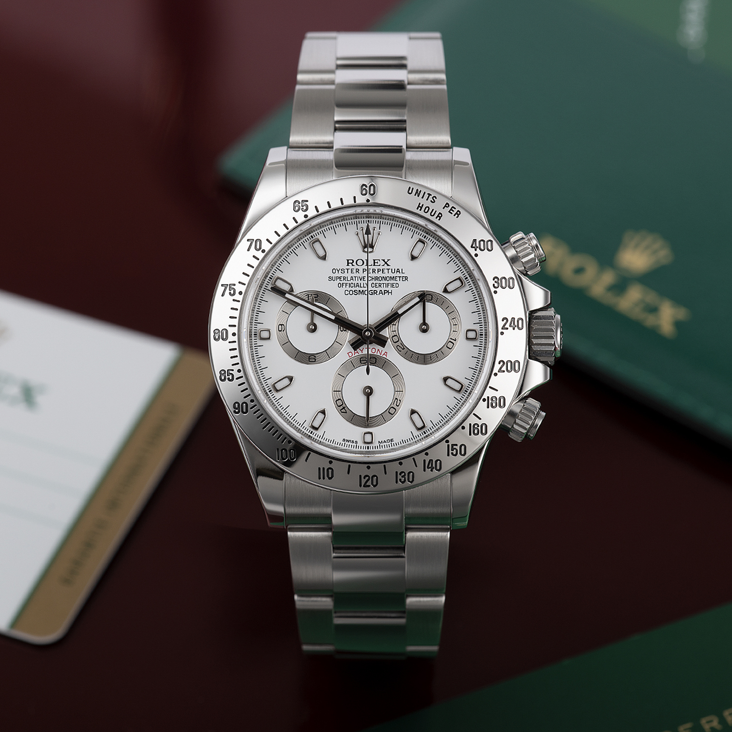 Rolex Daytona Stainless Steel 40mm APH Dial 116520 Brand New