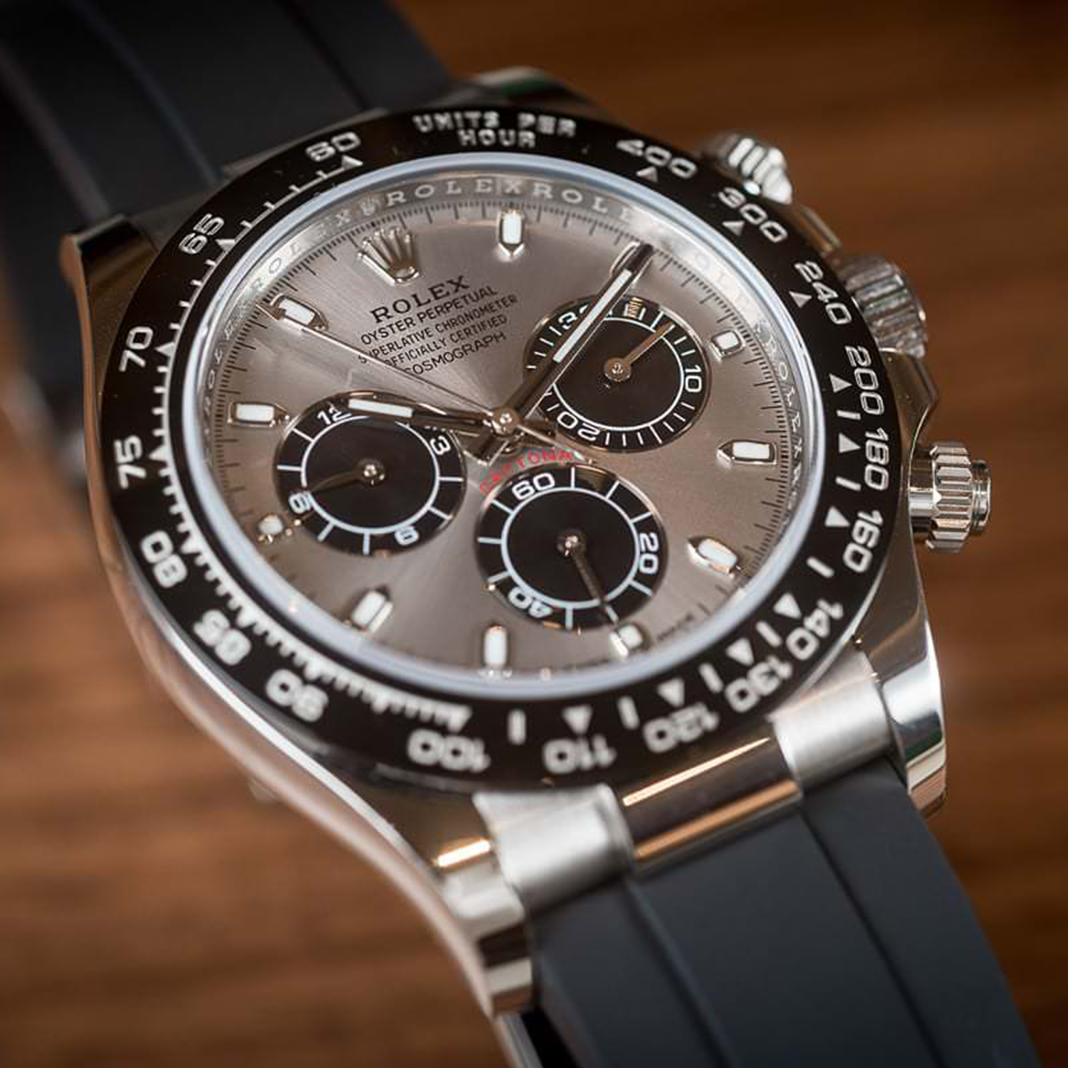 Rolex Daytona White Gold Steel Dial Oysterflex Strap 116519ln-0027 40mm