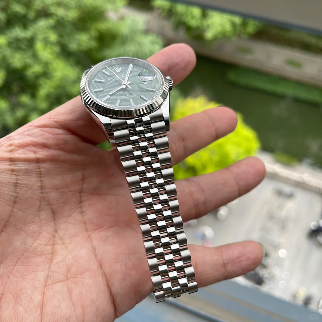 Rolex Datejust 36mm Olive Green Palm Jubilee m126234-0047