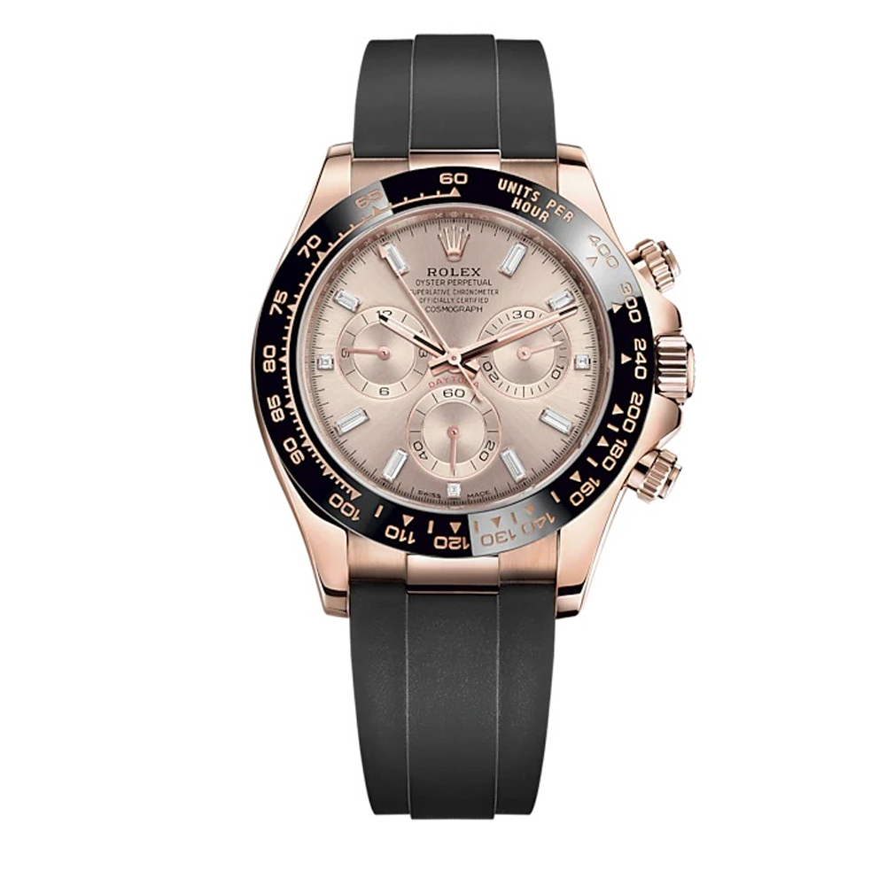 Rolex Daytona Sundust Dial 40mm Everose gold Oysterflex Strap 116515ln