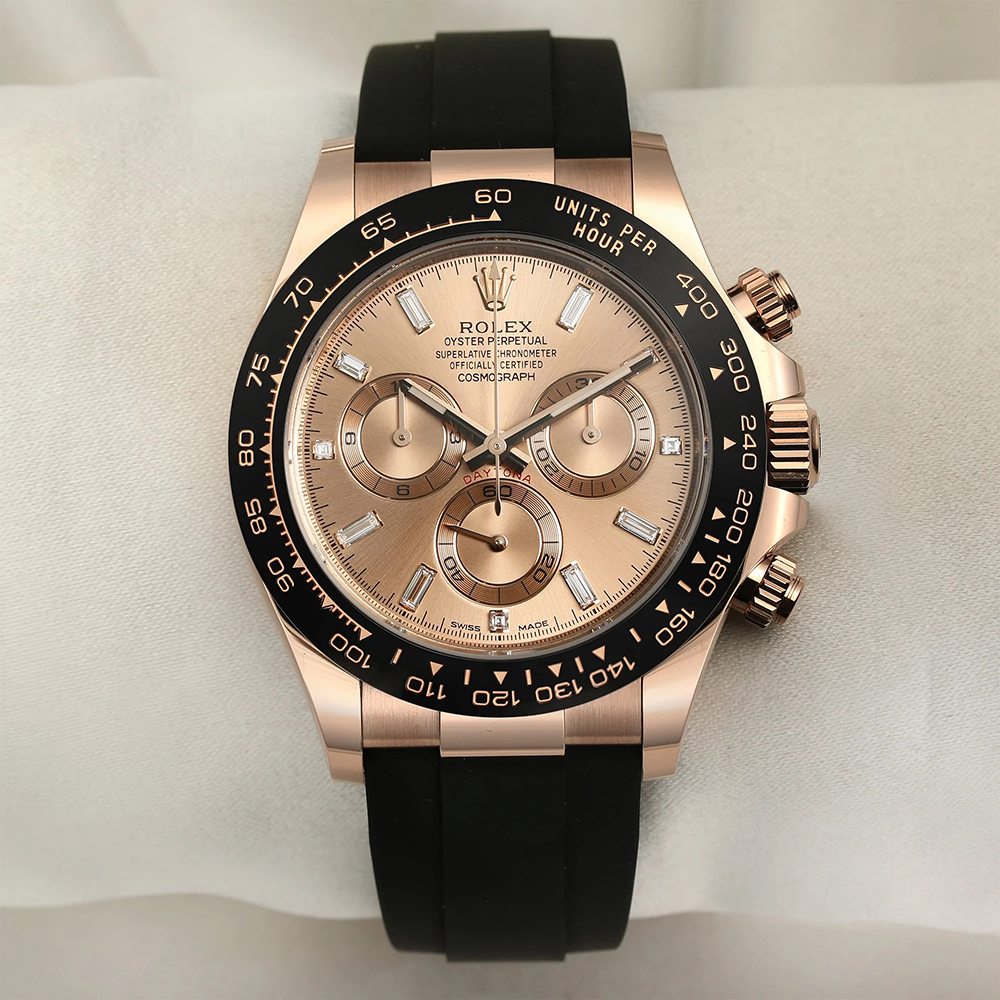 Rolex Daytona Sundust Dial 40mm Everose gold Oysterflex Strap 116515ln