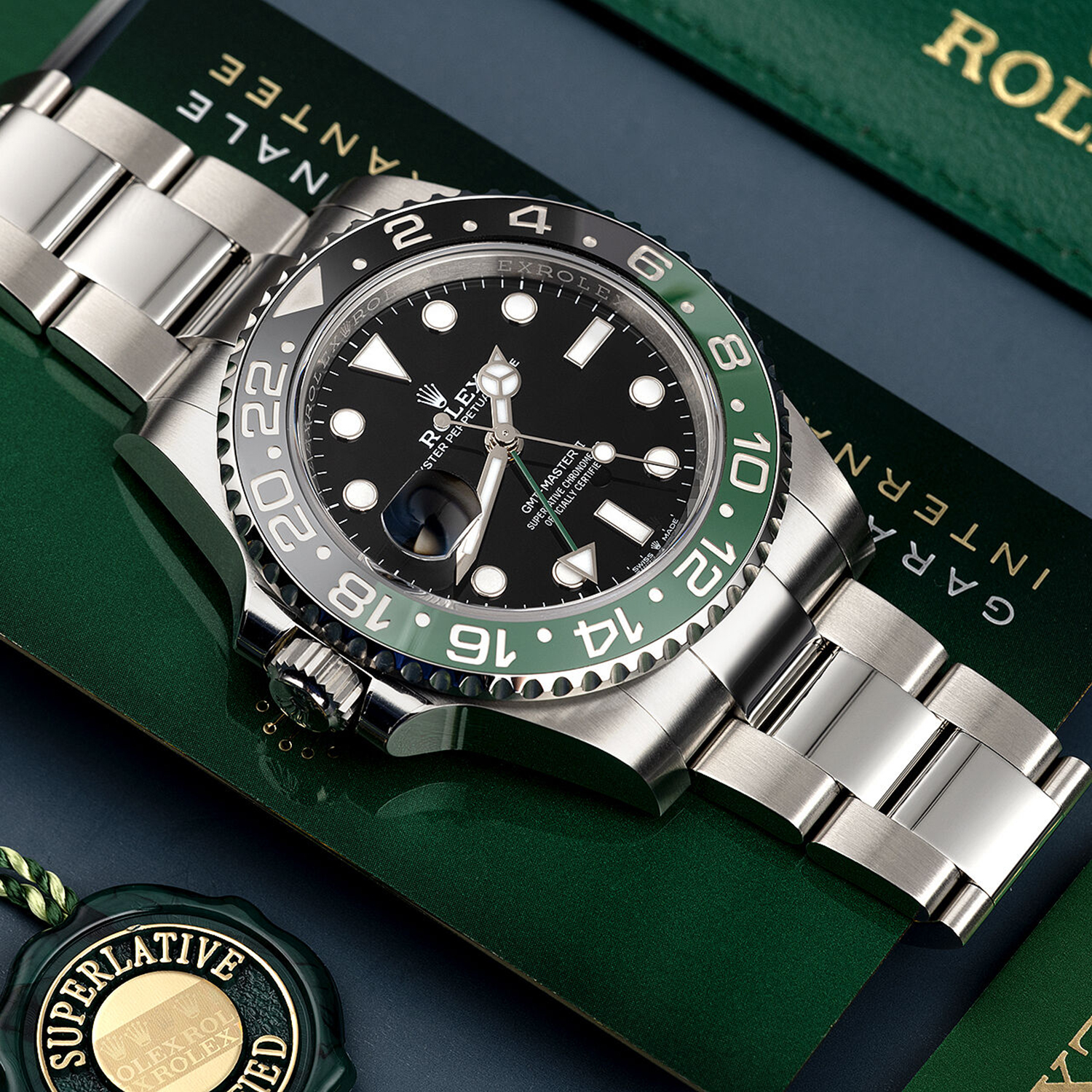 Rolex GMT-Master II Lefty Sprite Green And Black Bezel 126720VTNR-0002 40mm