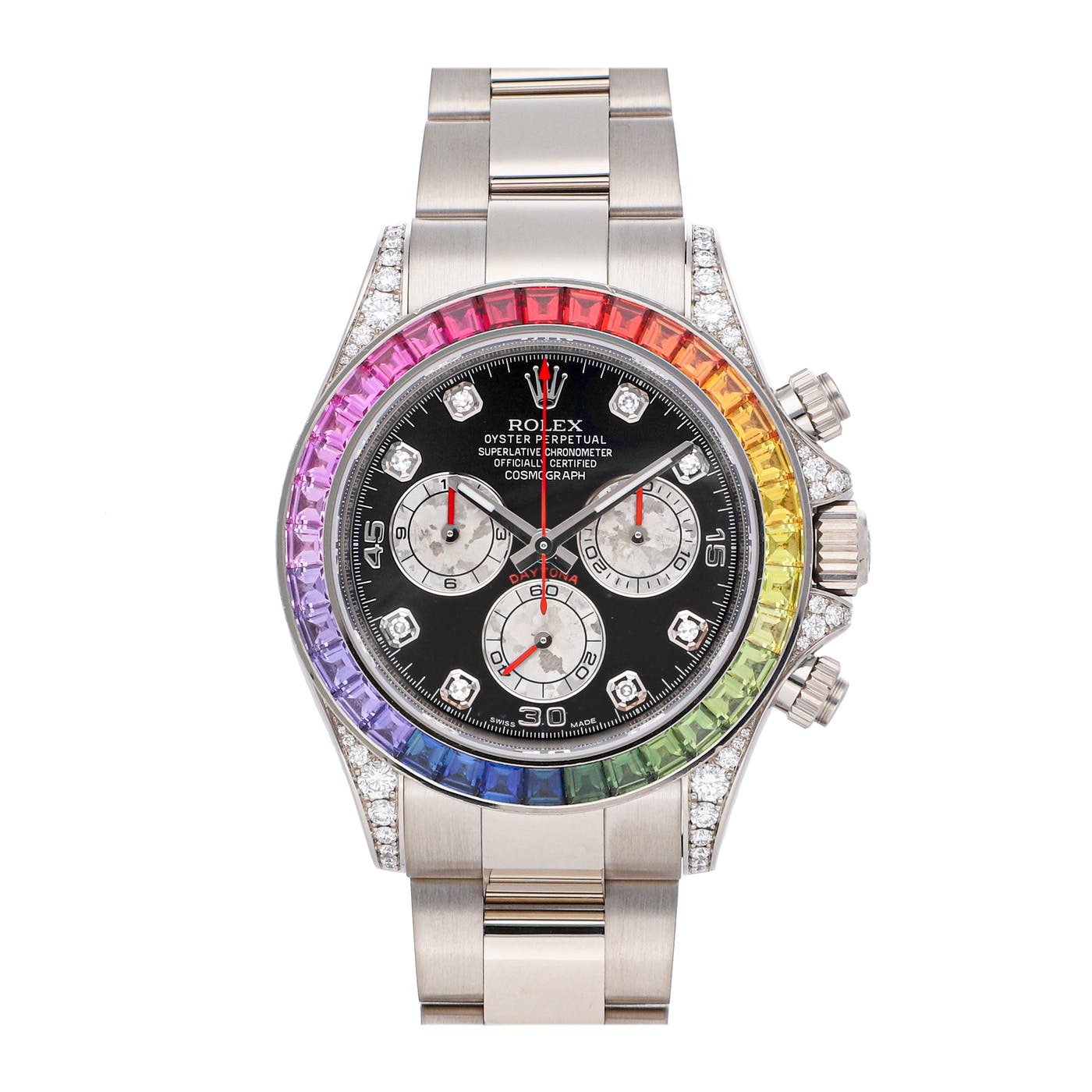 Rolex 116595 Cosmograph Daytona Rainbow 18k Rose Gold 40mm