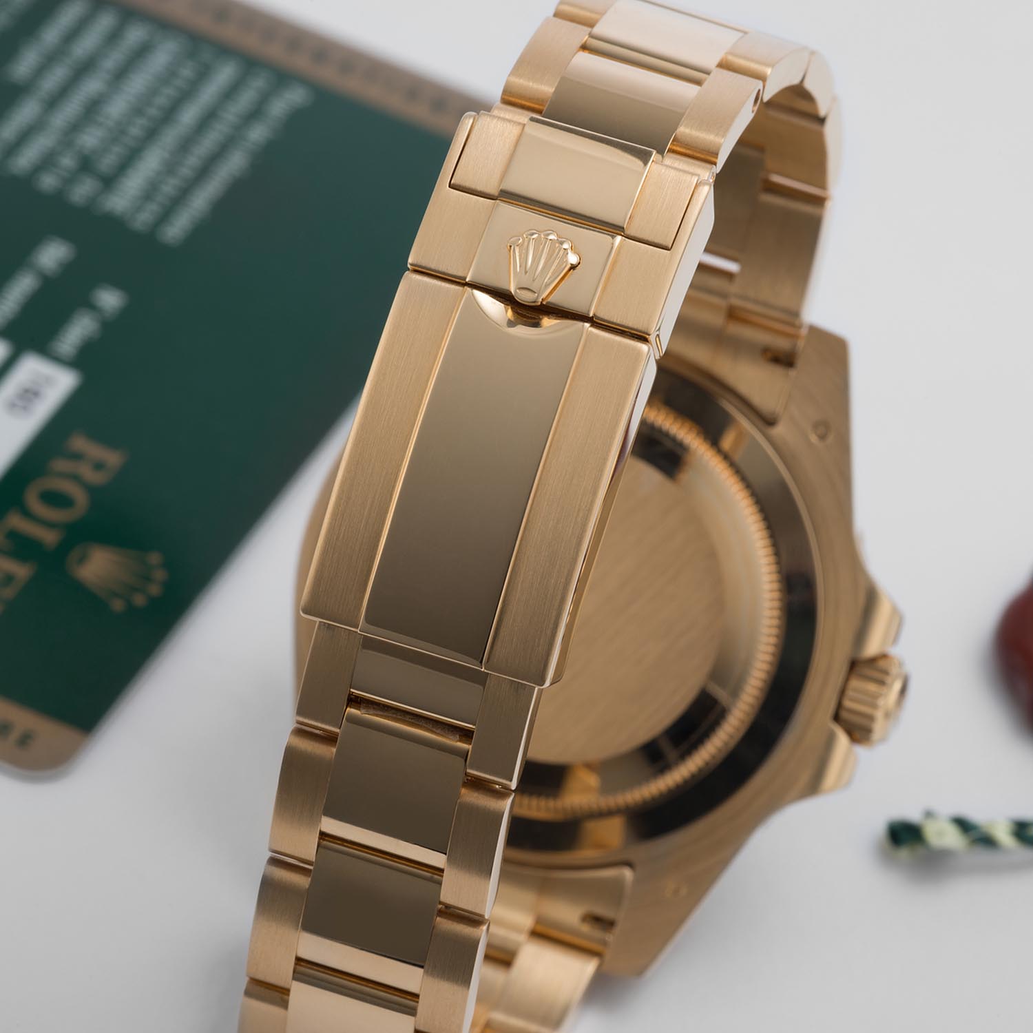 Rolex GMT Master II 18k Yellow Gold Oyster Bracelet 116718LN Unworn 40mm