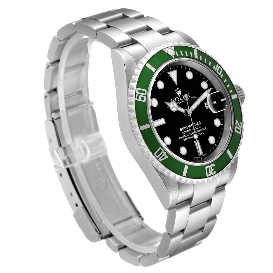 Rolex Submariner Hulk Bezel Steel Mens Watch 116610LV 40mm