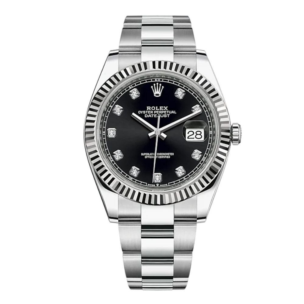 Rolex Datejust 41 Oystersteel Diamond-Set Dial m126334 Series