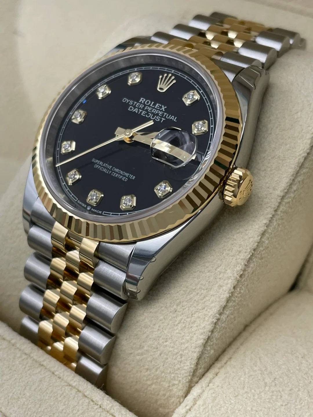 Rolex Datejust 36mm Black Diamond Jubilee m126233-0021