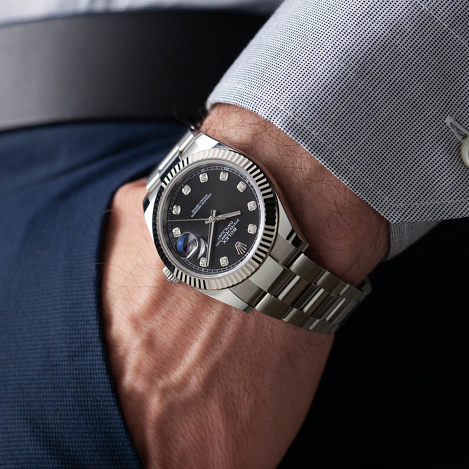 Rolex Datejust 41 Oystersteel Diamond-Set Dial m126334 Series