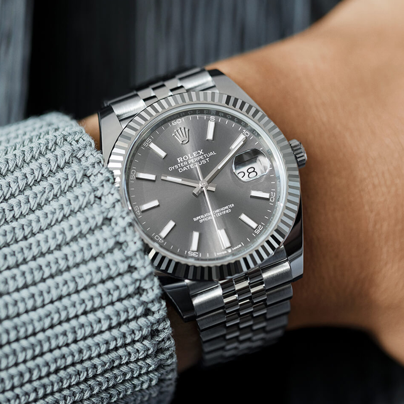 Rolex Datejust 41 Oystersteel and white gold M126334-0014