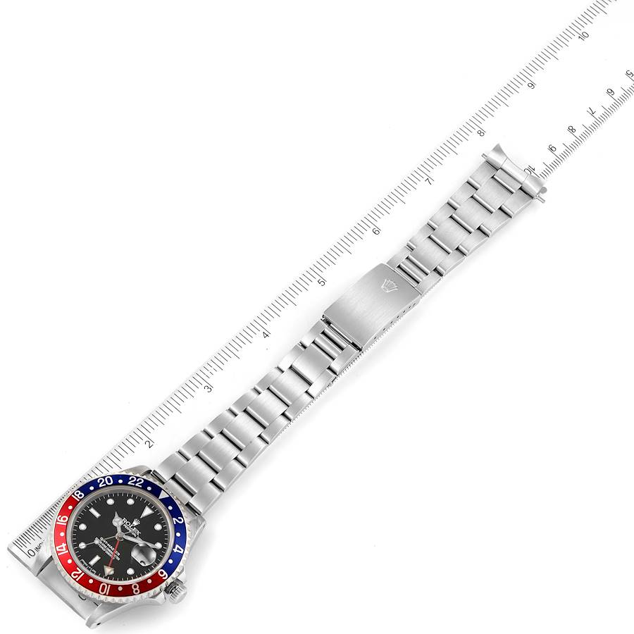 Rolex GMT Master 40mm Blue Red Pepsi Bezel Steel Mens Watch 16700