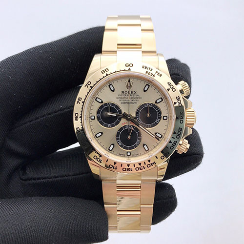 ROLEX Cosmograph Daytona 18ct Yellow Gold Automatic Champagne Dial Men 40mm