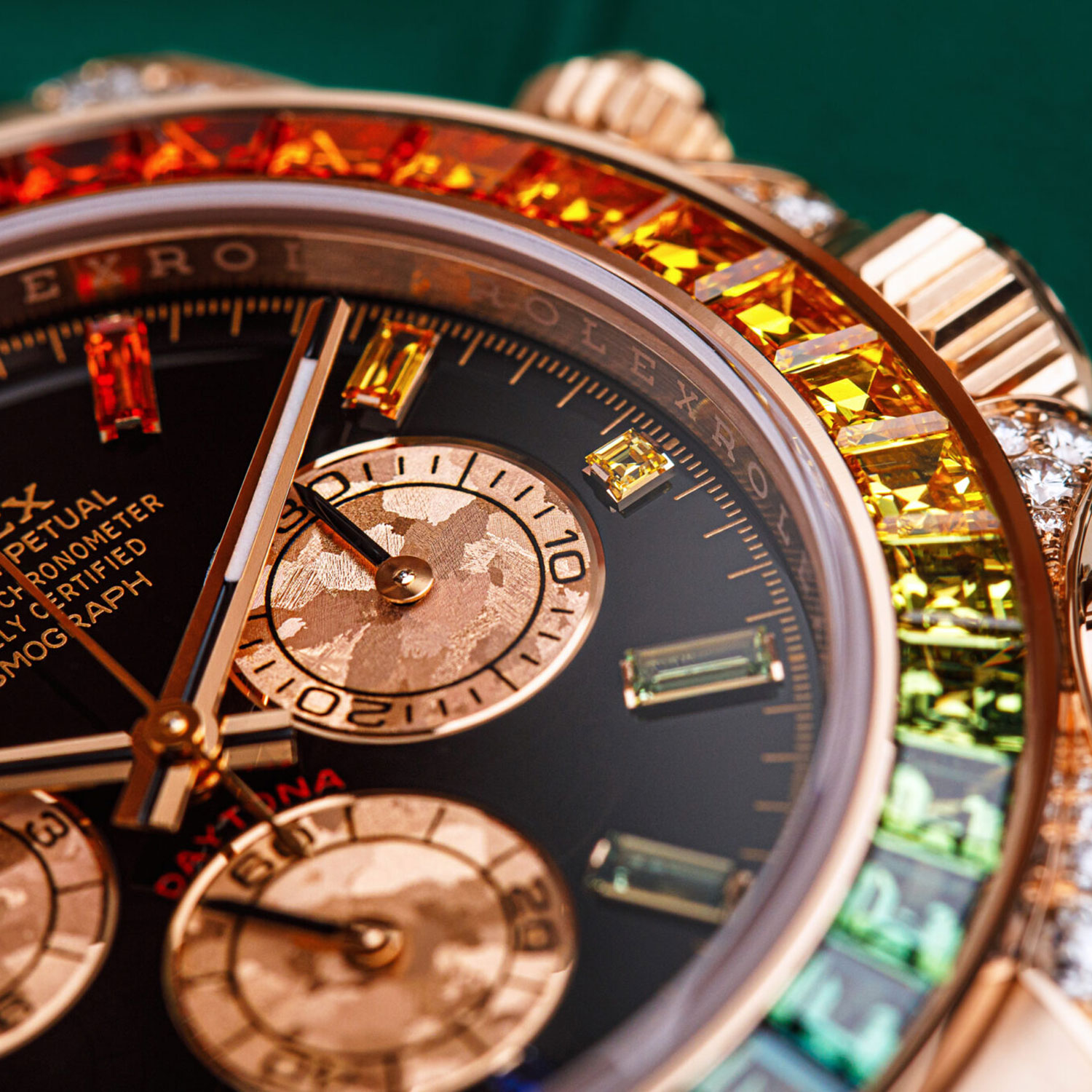 Rolex Daytona Rainbow Diamond Rose Gold Stainless Steel 40mm