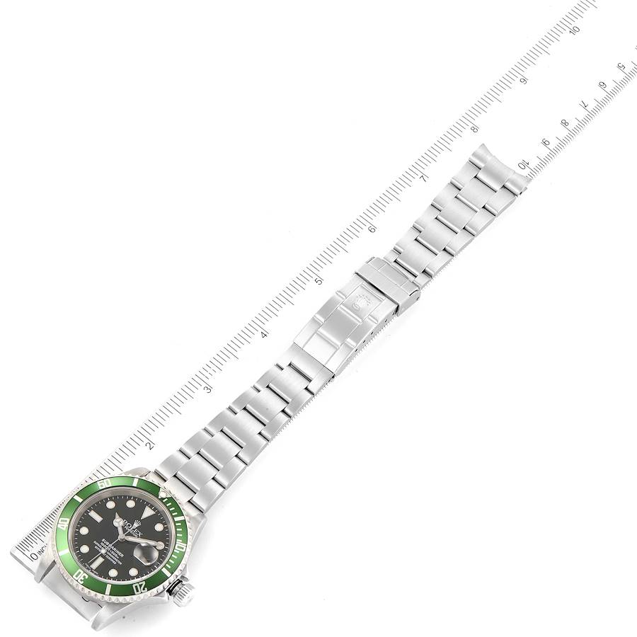 Rolex Submariner Hulk Bezel Steel Mens Watch 116610LV 40mm