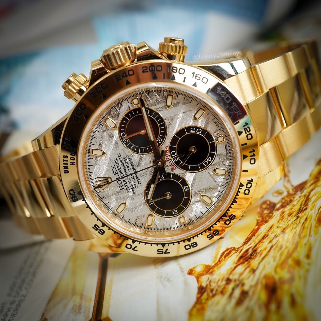 Rolex Cosmograph Daytona Yellow Gold Meteorite 116508-0015 42mm