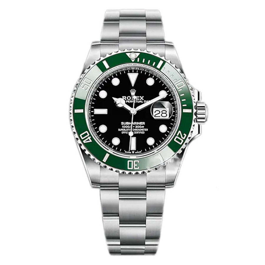 Rolex Submariner Hulk Bezel Steel Mens Watch 116610LV 40mm