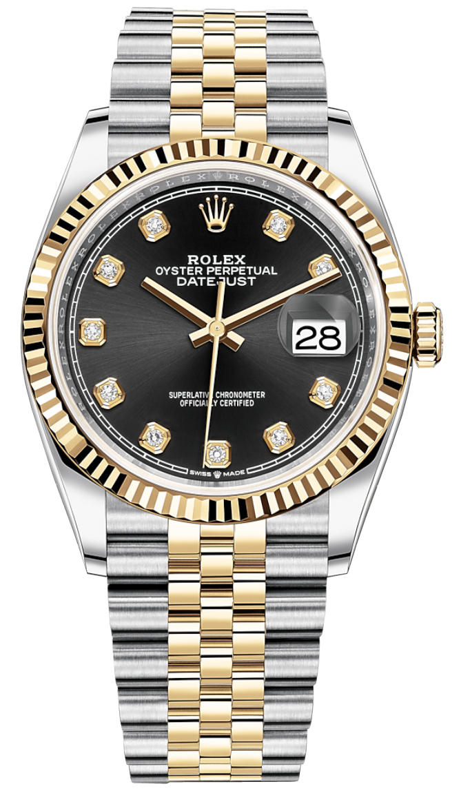 Rolex Datejust 36mm Black Diamond Jubilee m126233-0021