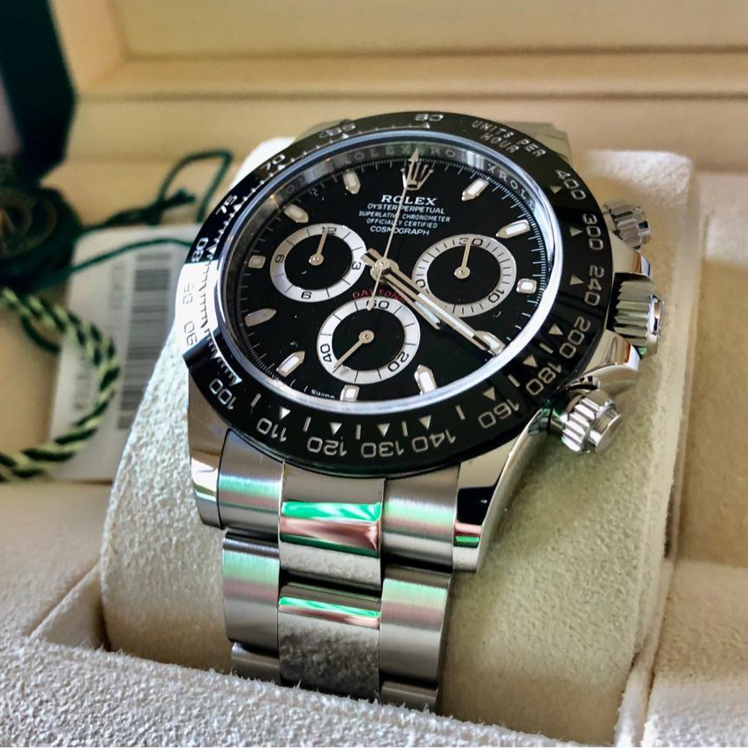 Rolex Cosmograph Daytona Black Dial Stainless Steel 116500ln-0002 40mm