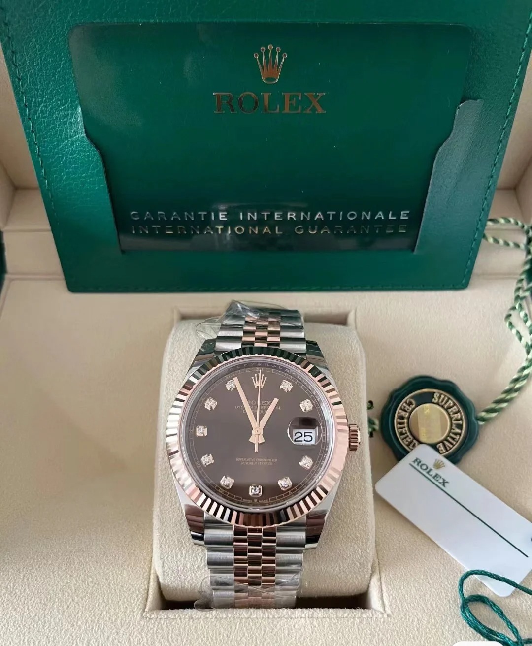 Rolex Datejust 41mm Chocolate Diamond Jubilee m126331-0004