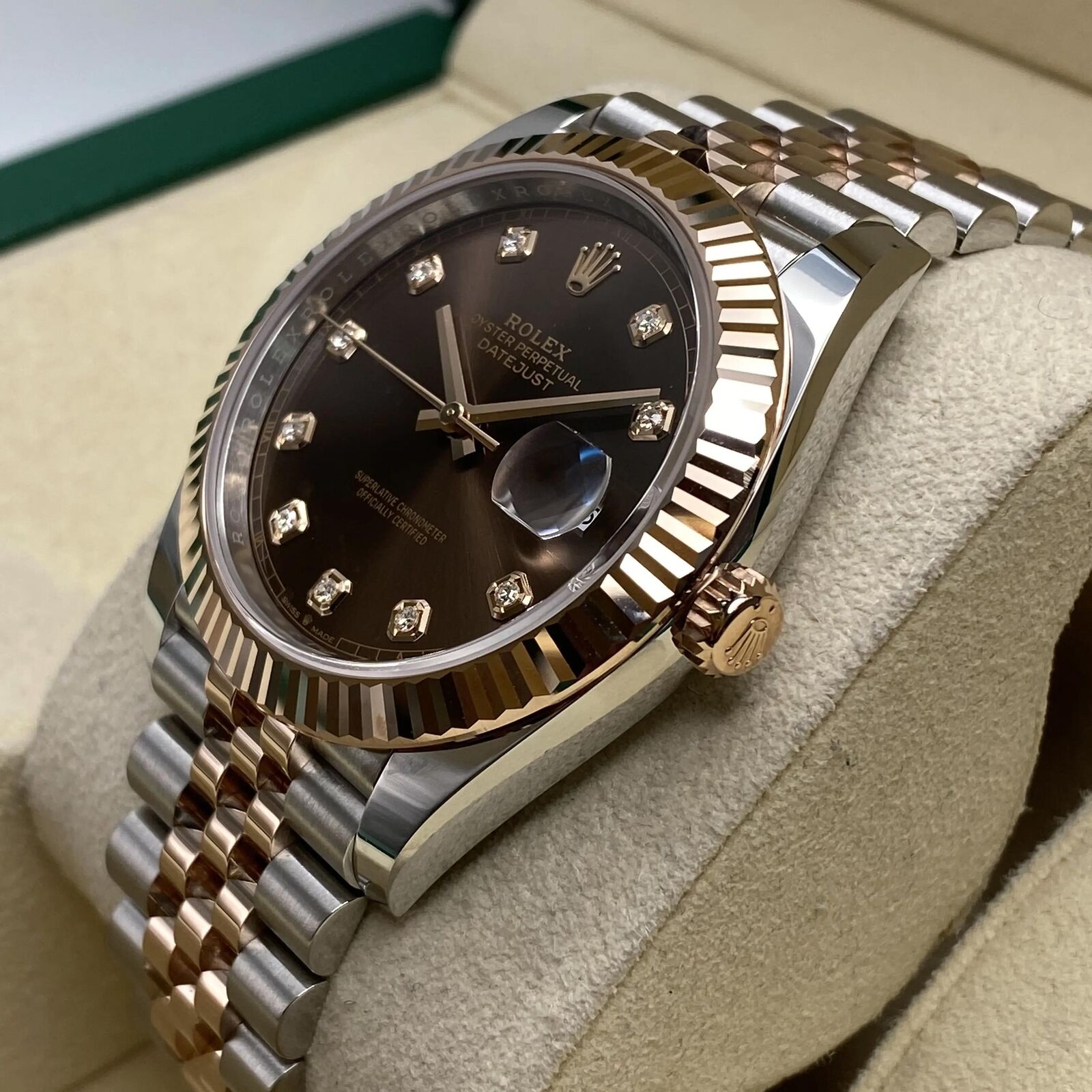 Rolex Datejust 41mm Chocolate Diamond Jubilee m126331-0004