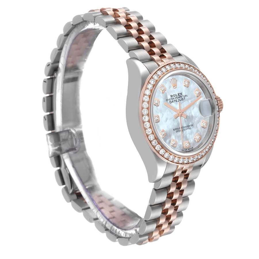 Rolex Lady Datejust 28mm Everose Diamond Bezel Two-Tone 279383 For Wom