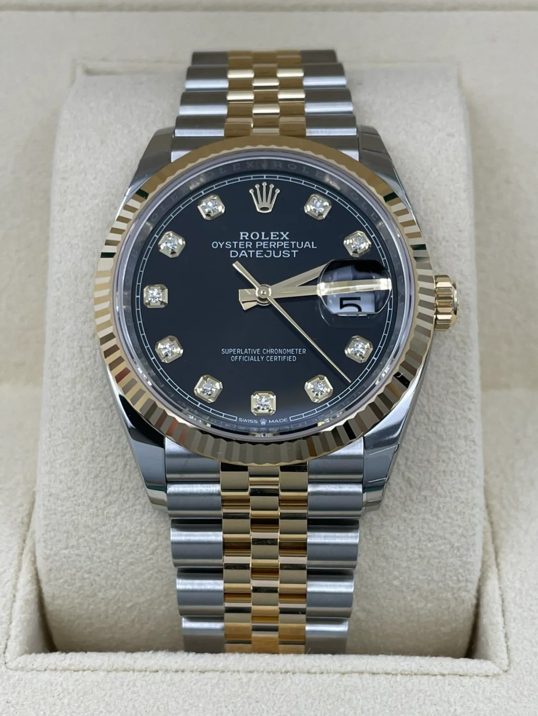 Rolex Datejust 36mm Black Diamond Jubilee m126233-0021