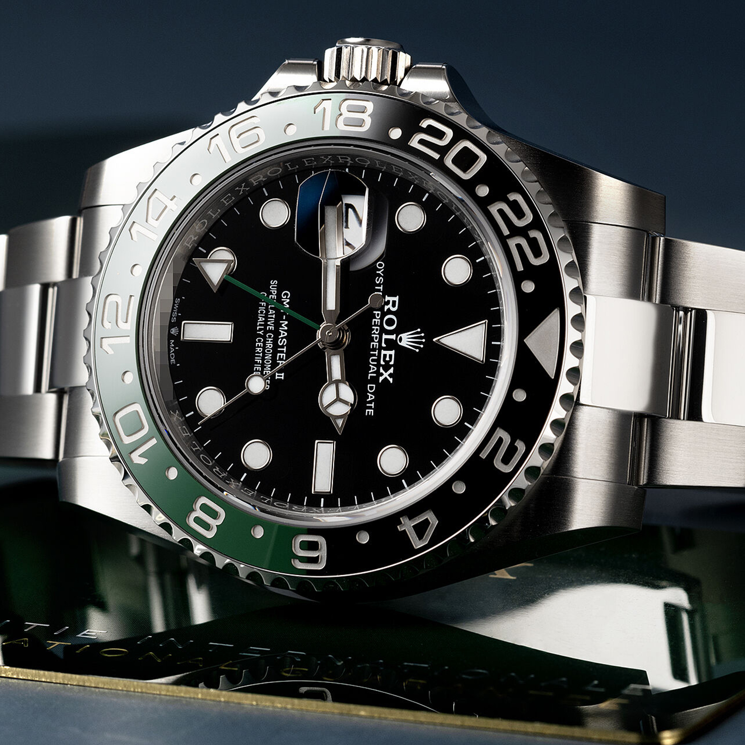 Rolex GMT-Master II Lefty Sprite Green And Black Bezel 126720VTNR-0002 40mm