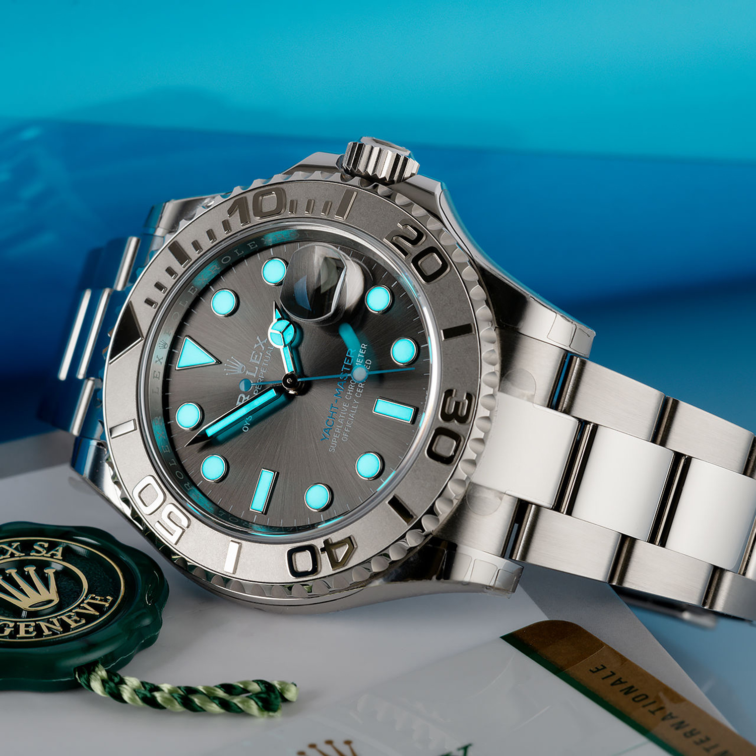Rolex Yacht-Master 40 Stainless Steel and Platinum 126622 Series Unwor