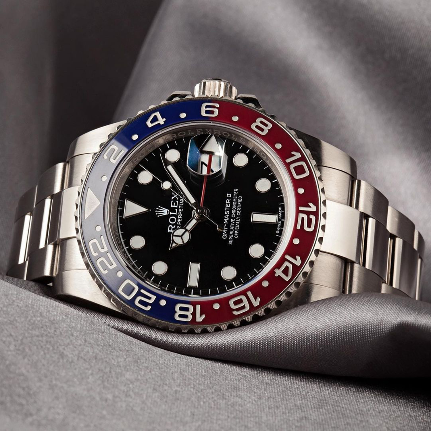 Rolex GMT-Master II 40mm Stainless Steel m126710 Series Batman & Pepsi