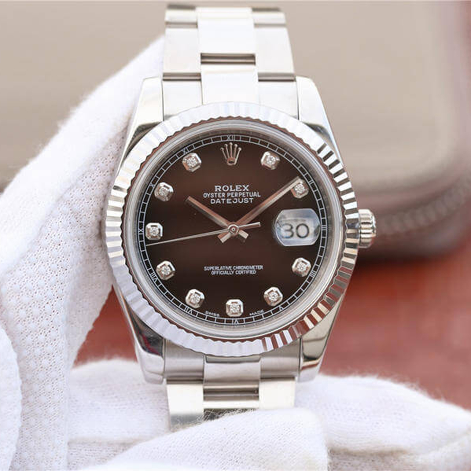 Rolex Datejust 41 Oystersteel Diamond-Set Dial m126334 Series