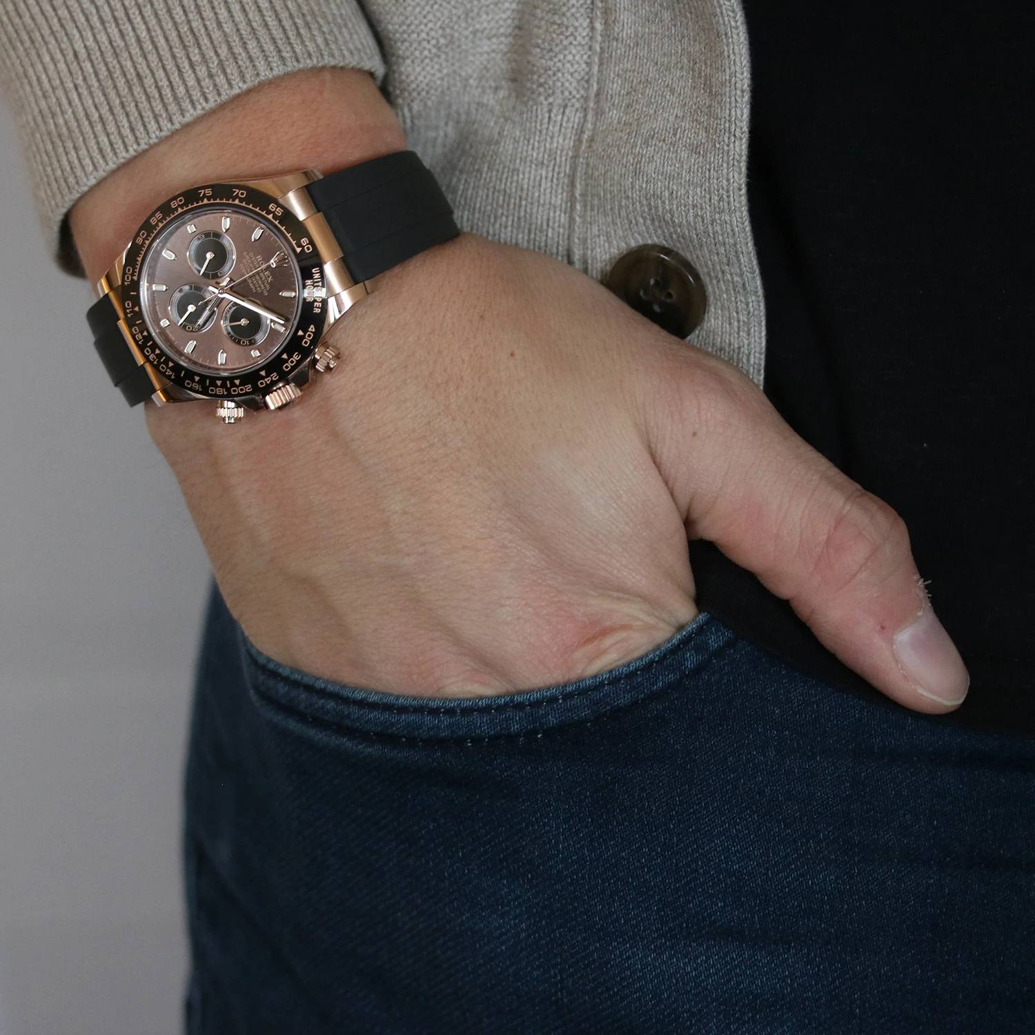 Rolex Cosmograph Daytona Everose Gold Chocolate Oysterflex M116515LN-0 40mm