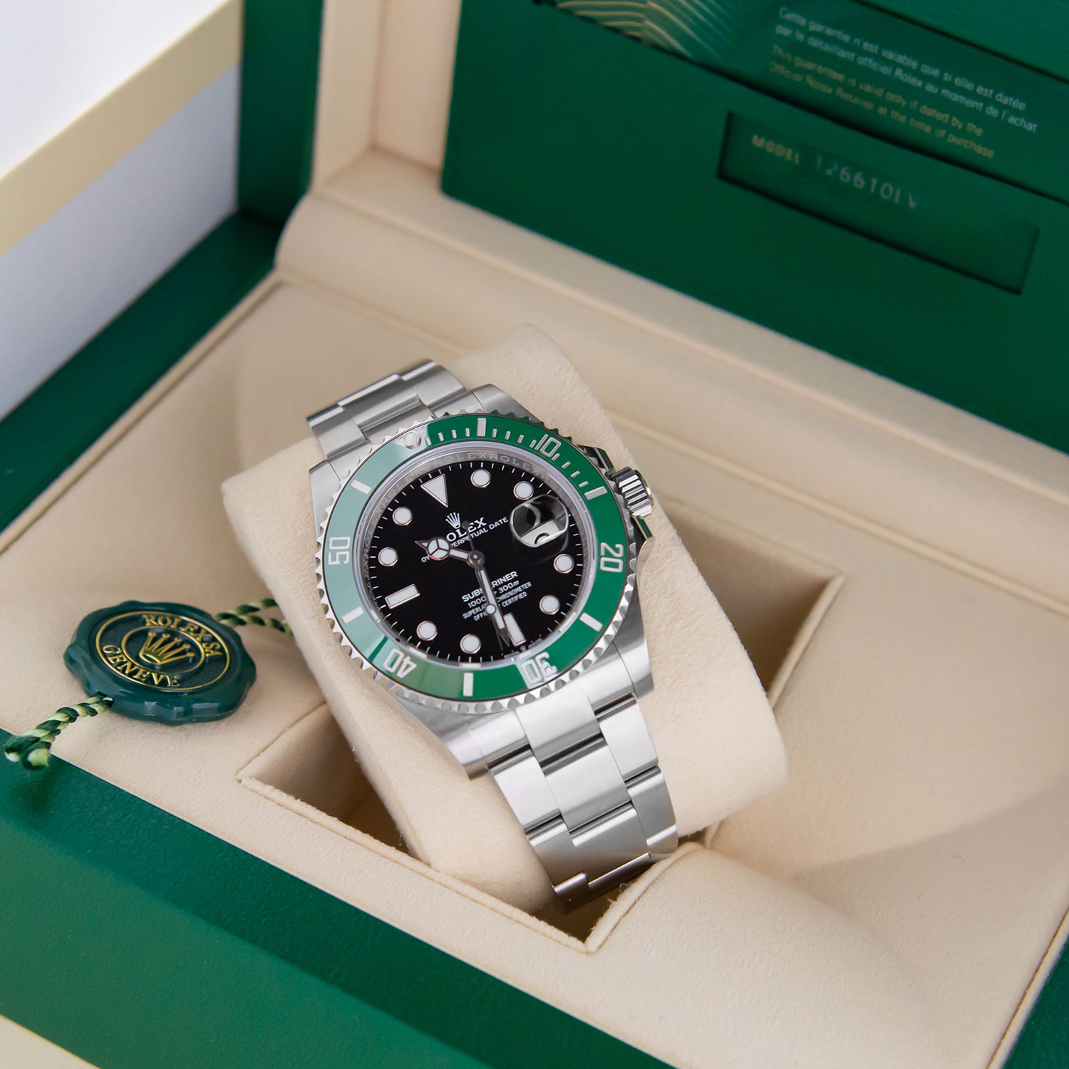 Rolex Submariner Date Ceramic Kermit 41mm 126610lv-0002 Unworn