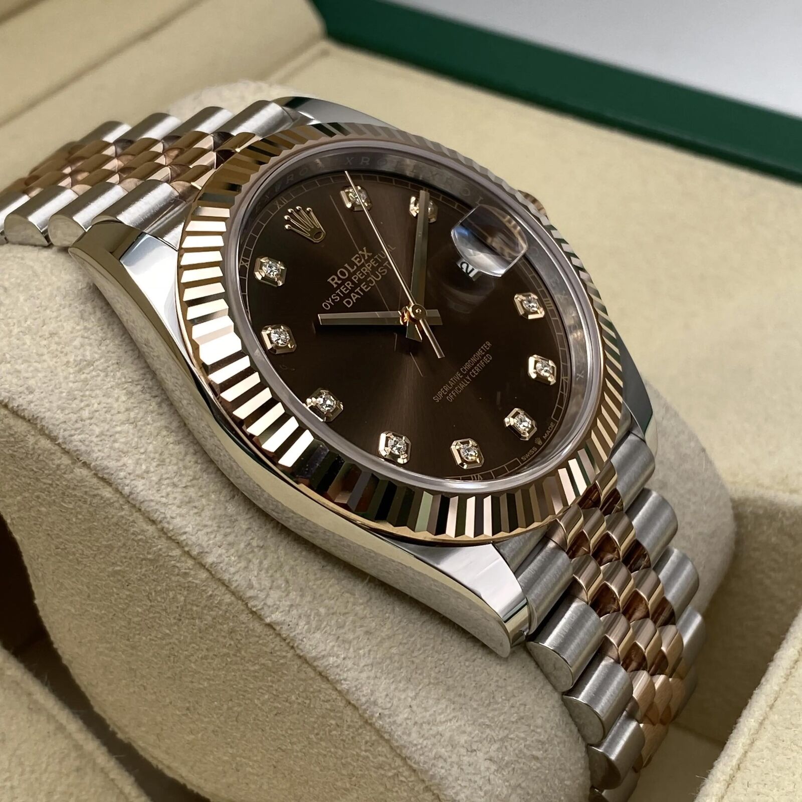 Rolex Datejust 41mm Chocolate Diamond Jubilee m126331-0004