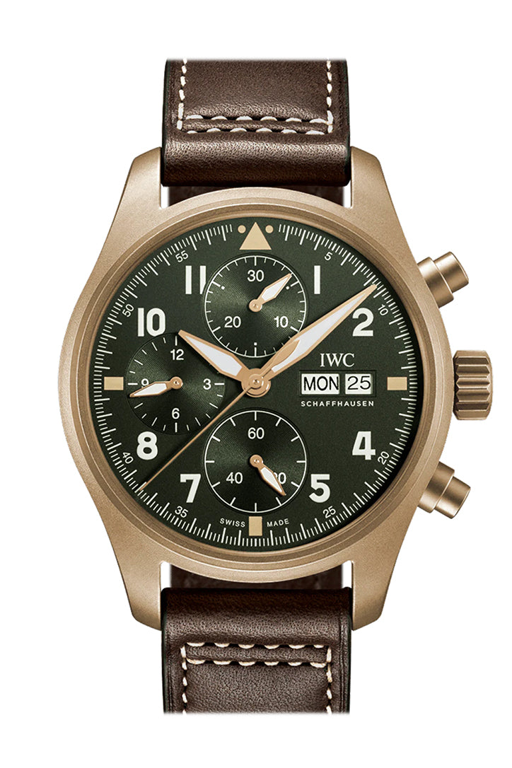 IWC Pilot Chronogragh Spitfire Green Dial Watch IW387902(Swiss Made 5A )