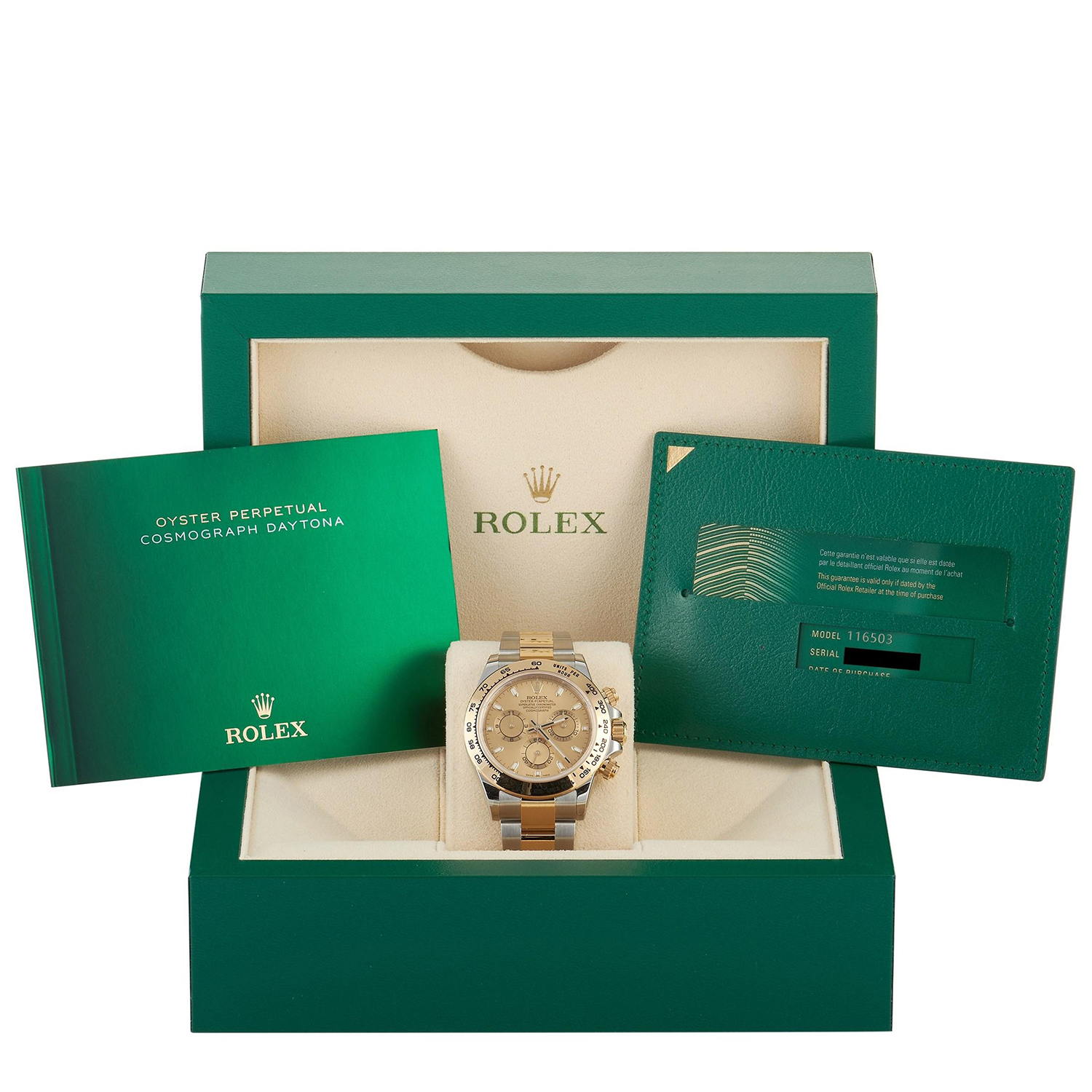 Rolex Cosmograph Daytona 40mm Champagne Dial 116503-0003